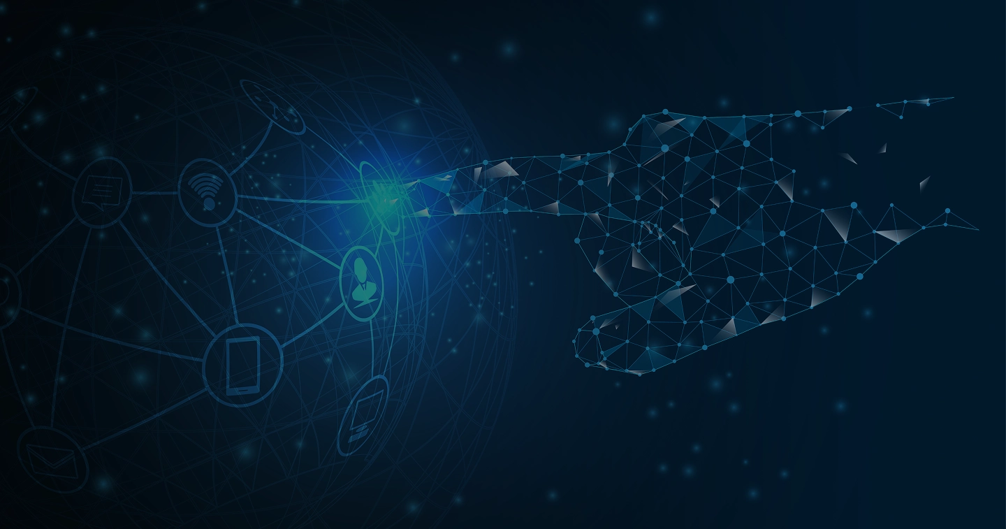 Grafica di sfondo della pagina contatti di Revexium